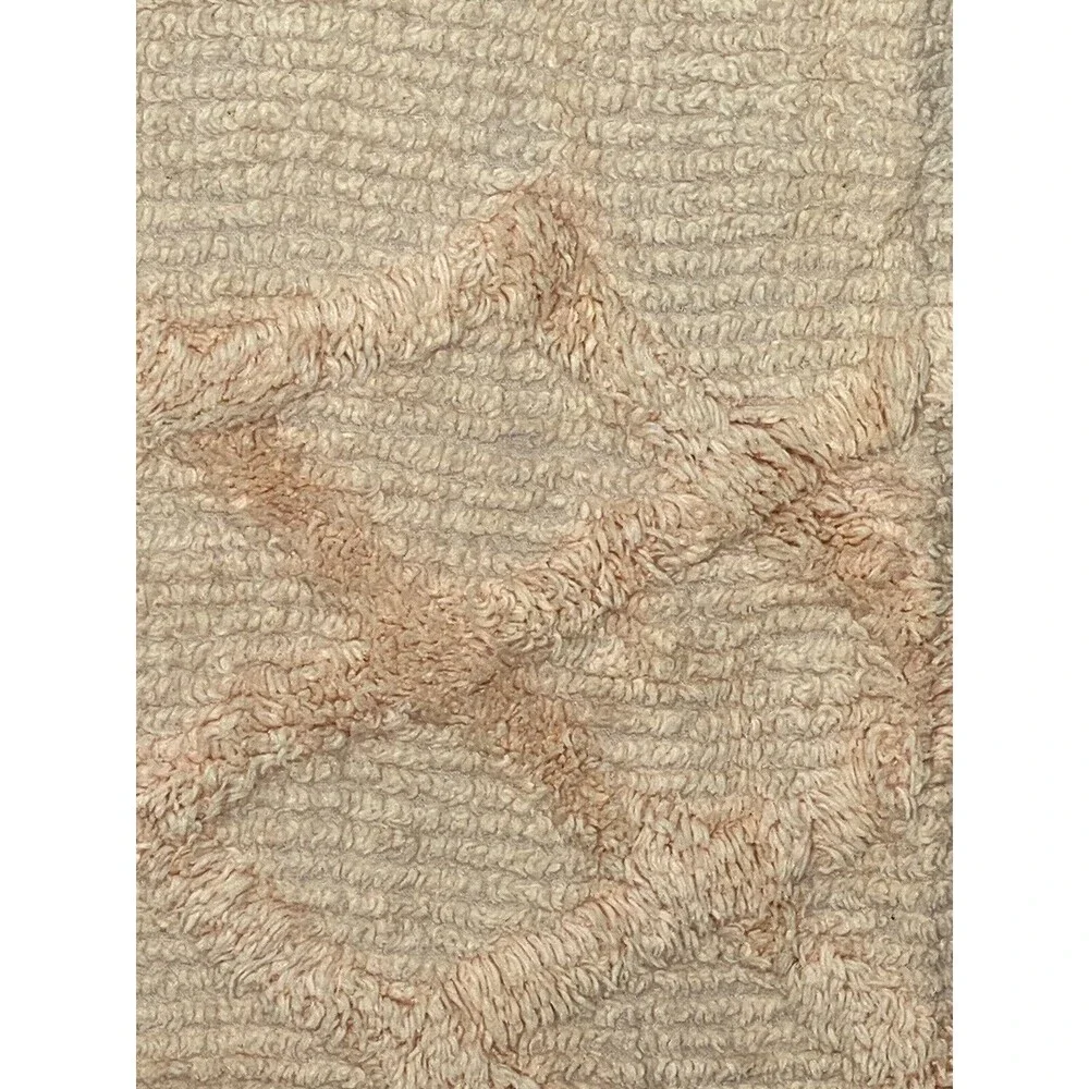 Vtg Twin Pink Chenille Bedspread 90x100